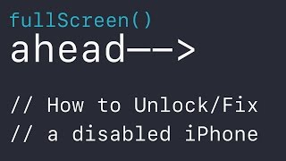 IPad Is Disabled