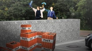 Real life minecraft TNT blowing up Steve!. Как пройти игру?