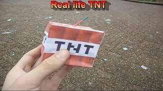 Real life minecraft TNT blowing up Steve!. Как пройти игру?